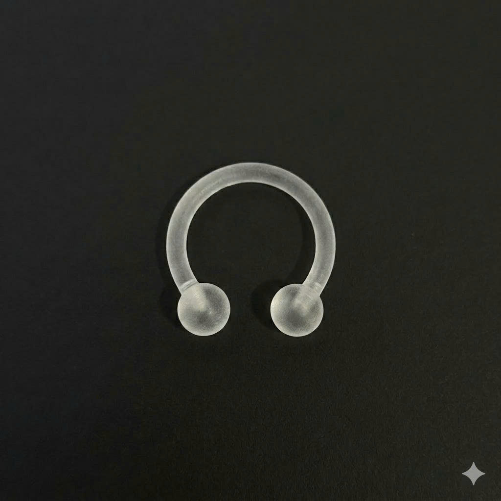 Septum trong suốt size 8.