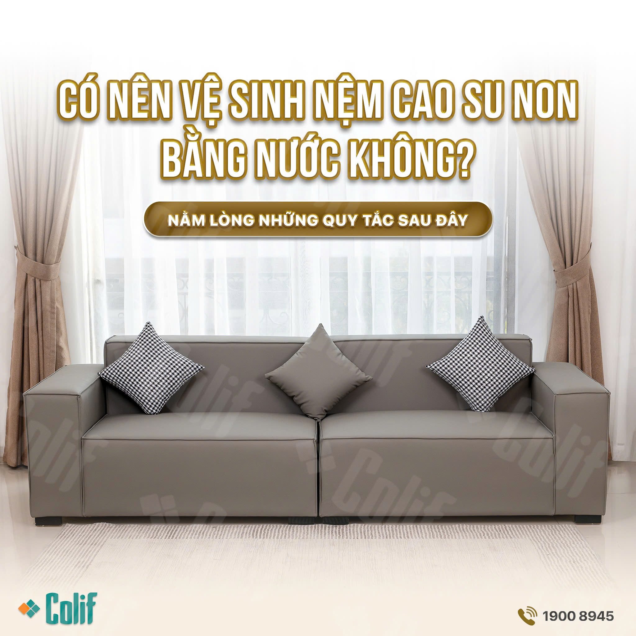 Nệm cao su non có giặt bằng nước được không? Cần lưu ý điều gì?