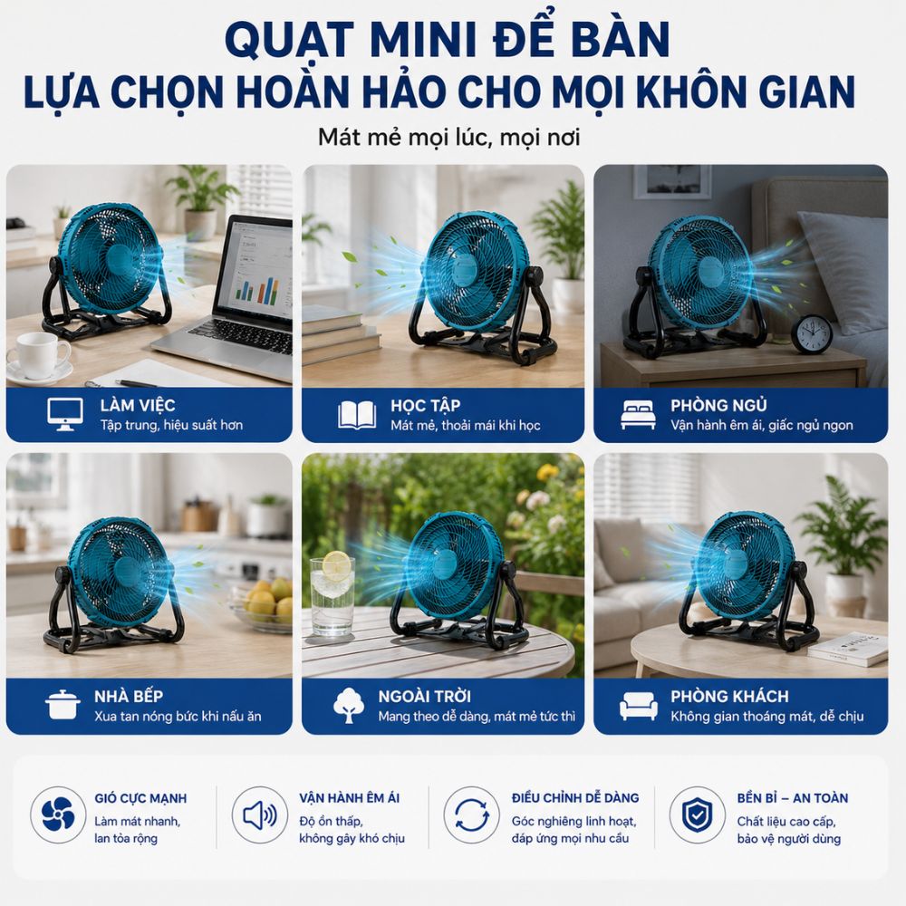 Quạt Để Bàn Tích Điện Kachi MK443 – Gió Turbo Mạnh Mẽ, Xoay 360 Độ, Thiết Kế Di Động Đa Năng_thumbnail_8