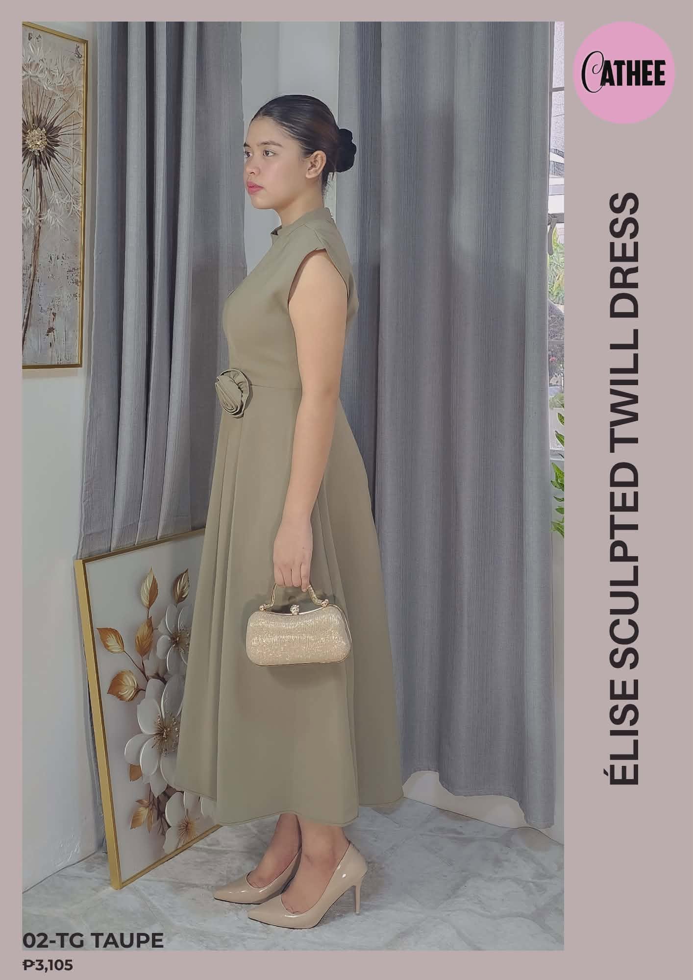 Élise Sculpted Twill Dress_thumbnail_1