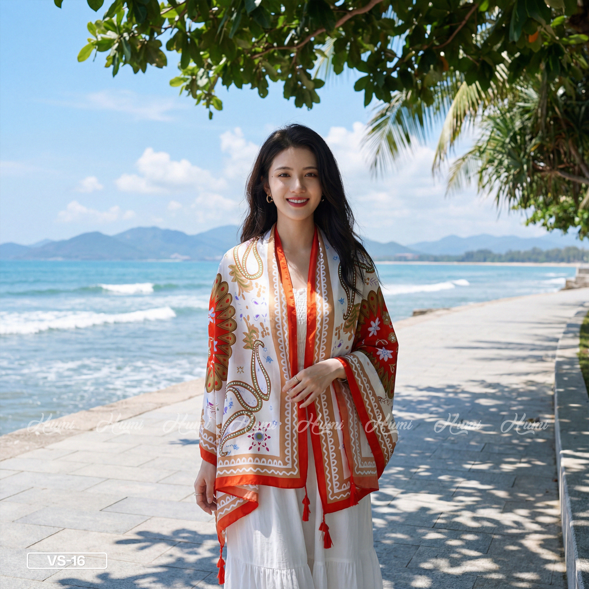 KHĂN HỌA TIẾT THỔ CẨM (VS16)