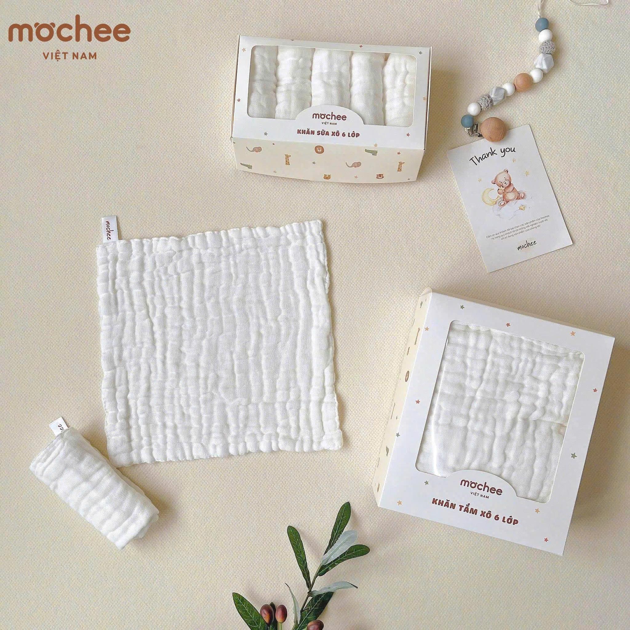 Set 5 khăn sữa xô 6 lớp Mochee_thumbnail_4