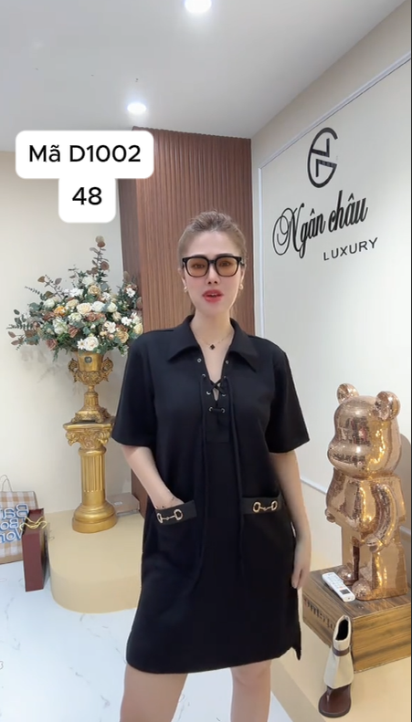 D1002 Đầm thun xốp xịn