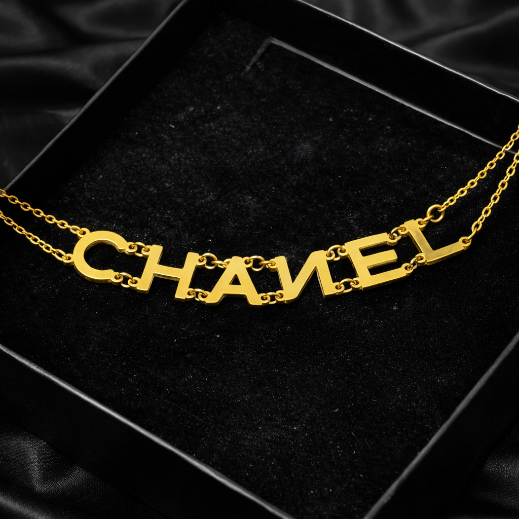 vòng tay titan vàng xích chữ CHANEL_thumbnail_1