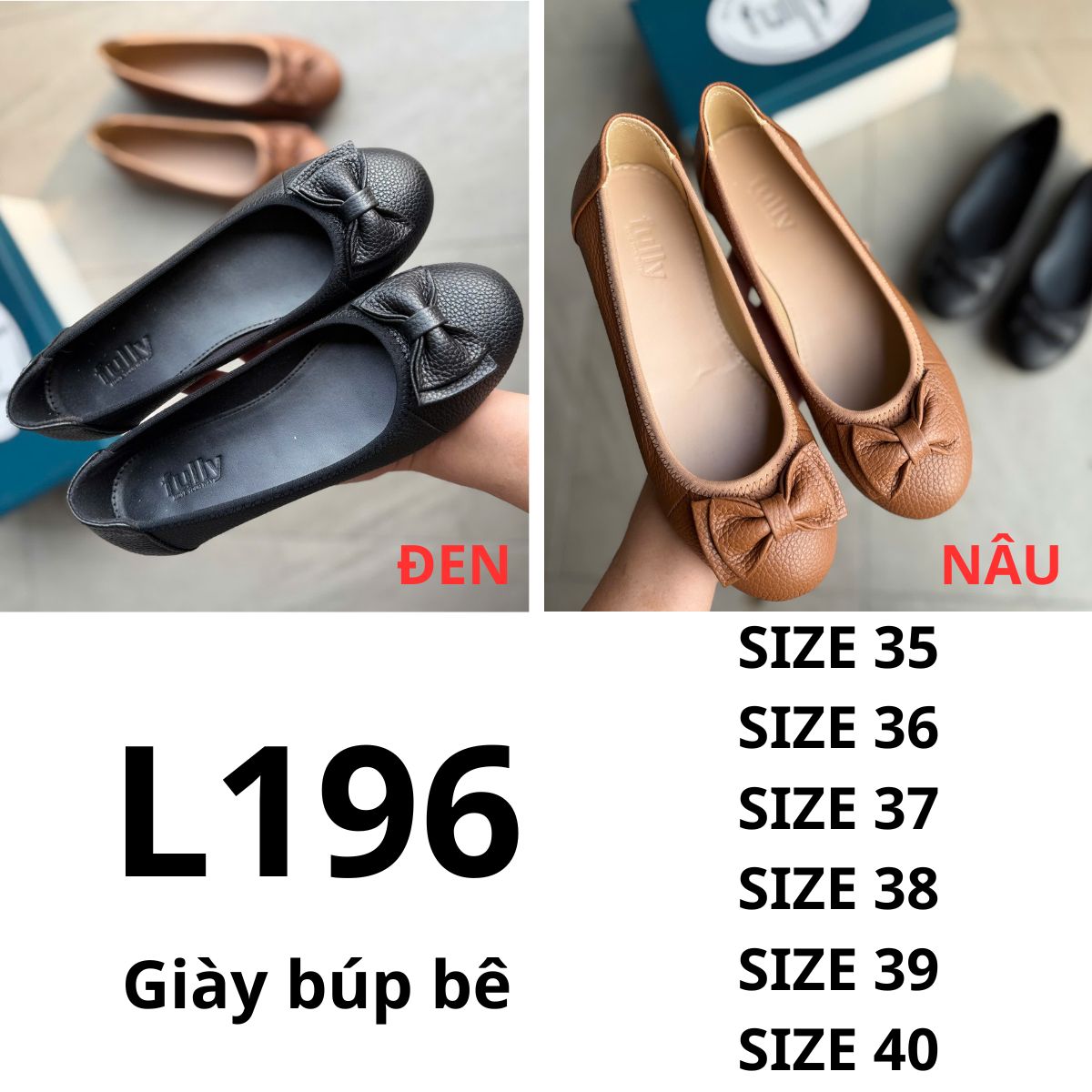L196- Giày búp bê