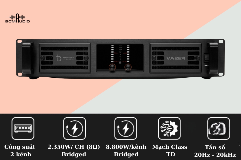 Đánh giá chất lượng cục đẩy công suất DBAcoustic VA224