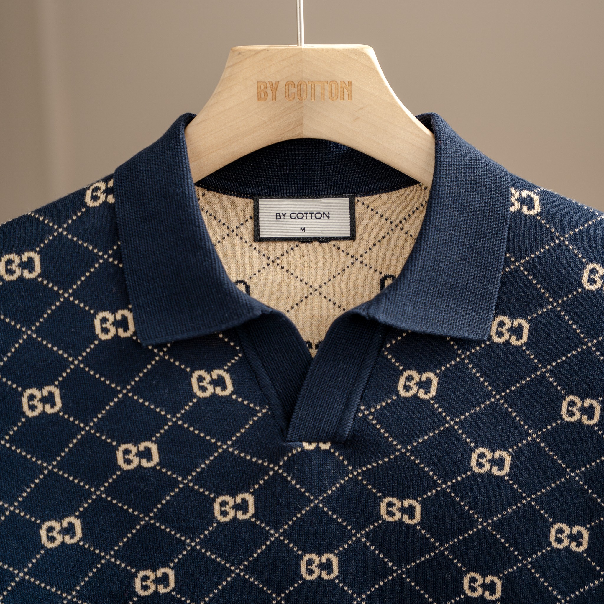 Áo Polo Nam Dệt Kim By Cotton Monogram_thumbnail_2