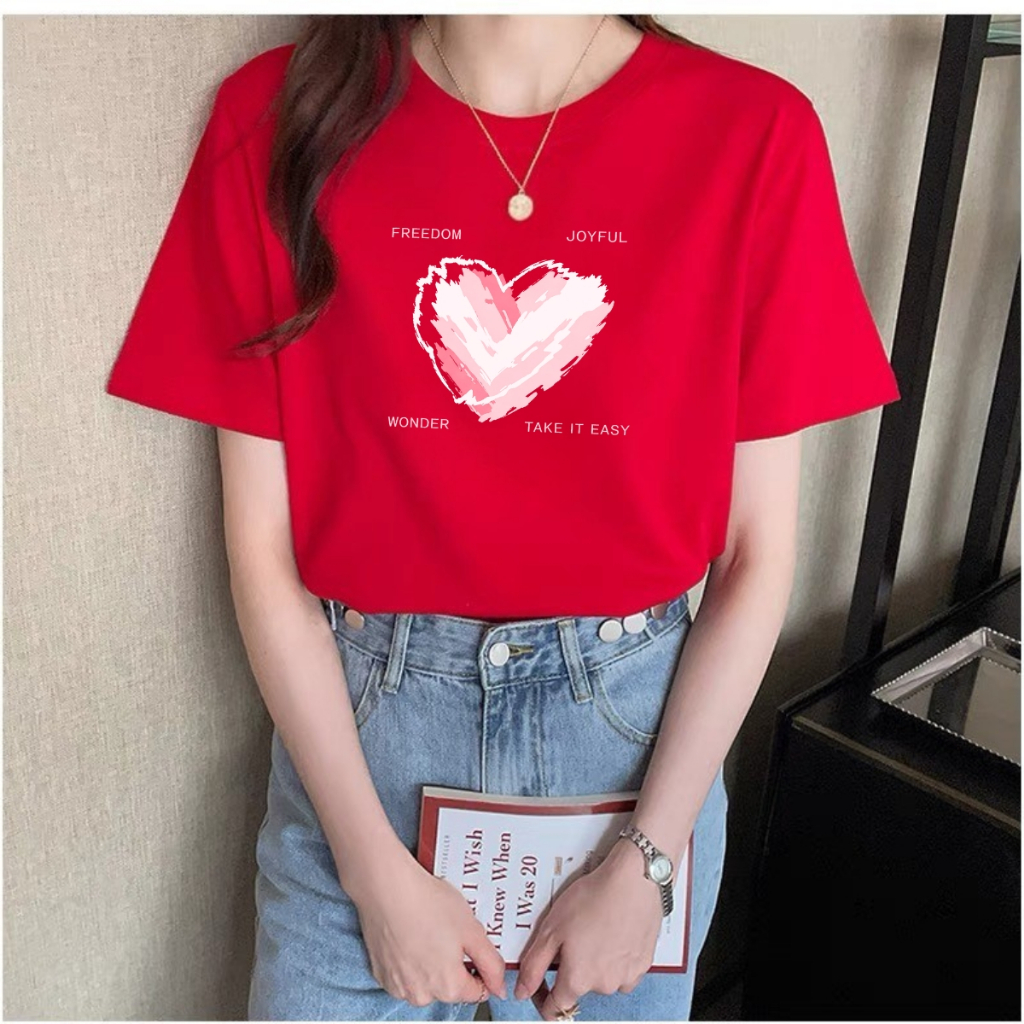 [Form rộng] Áo phông nữ dáng rộng hình trái tim - Loza RT8444_thumbnail_5