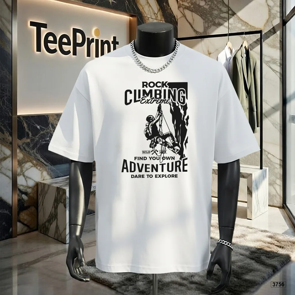 Áo thun nam form rộng Adventure TeePrint 3756