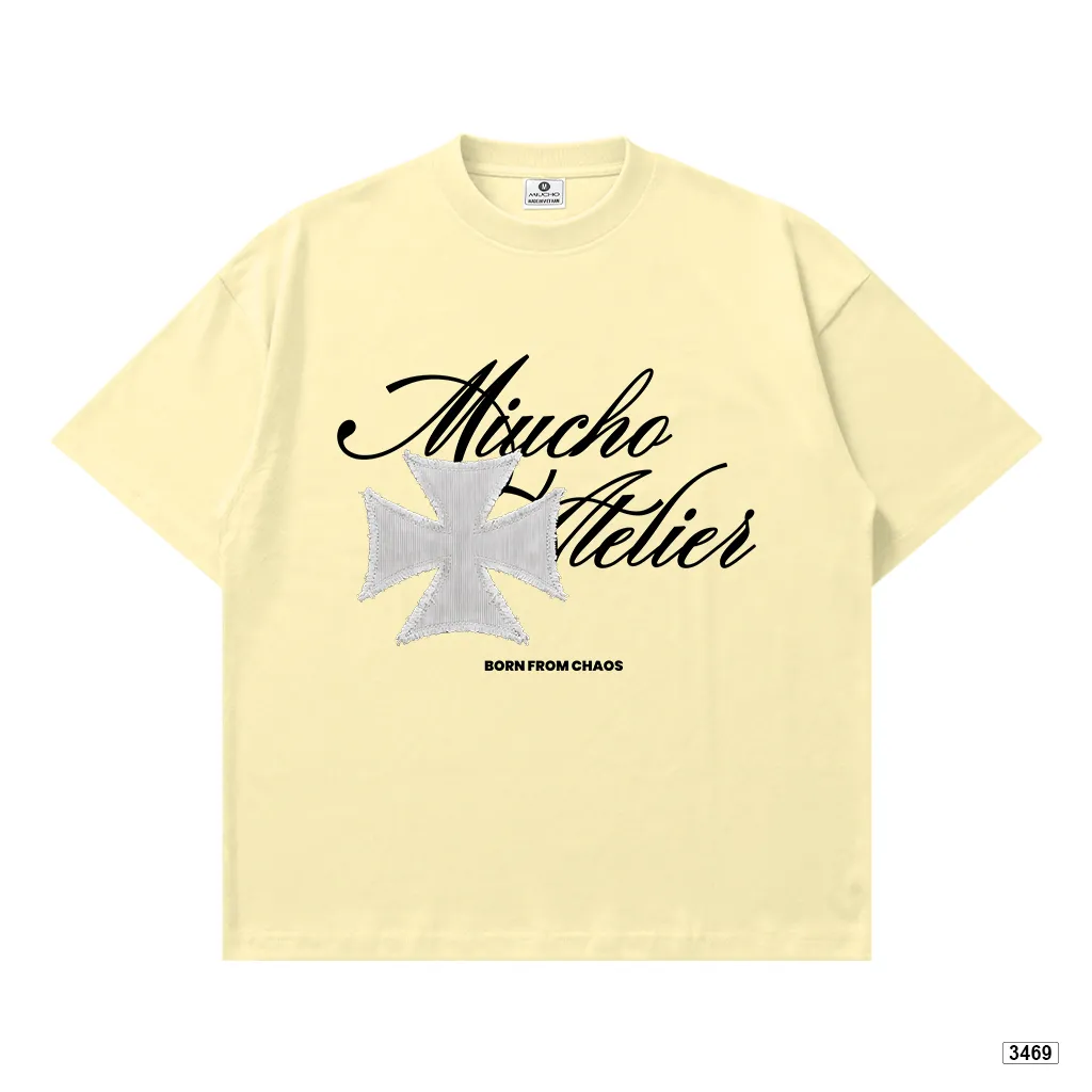 Áo thun boxy nam nữ dày dặn đứng form thiết kế cổ điển Miucho 3469_thumbnail_8