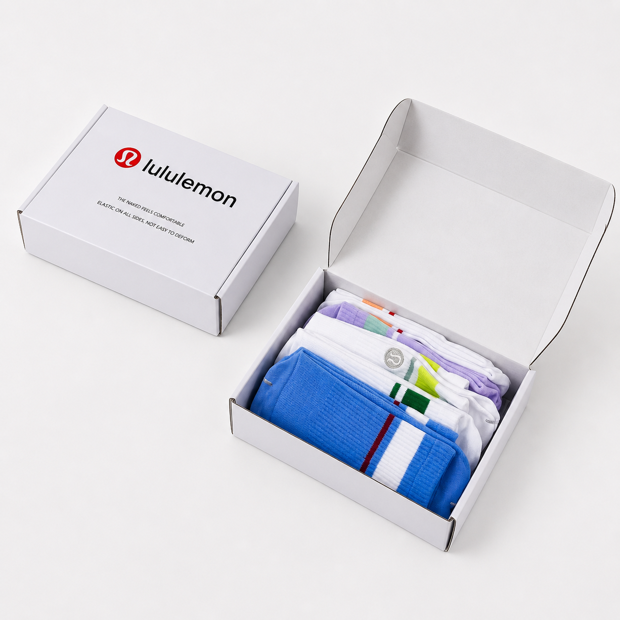 Combo 5 Tất Fullbox Cổ Cao Lululemon