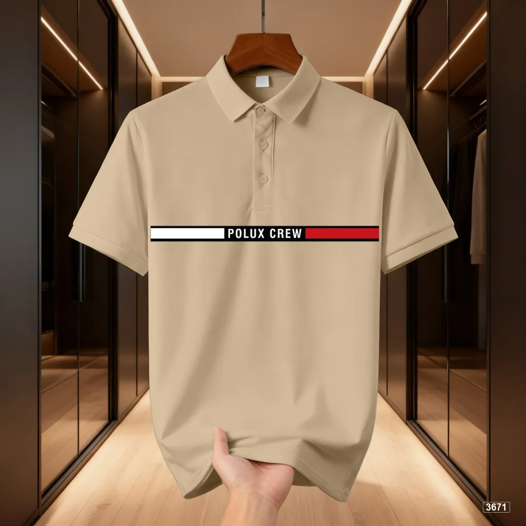 Áo polo nam polyester form vừa basic Polux 3671