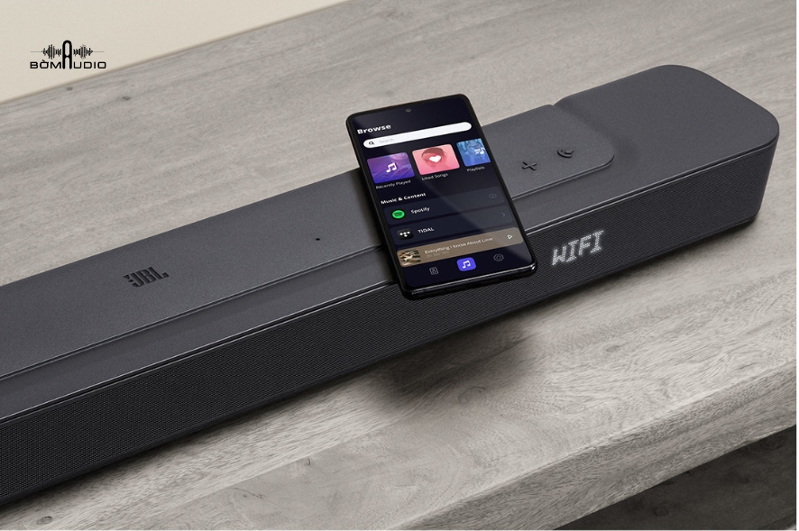 JBL Bar 300 phát nhạc trực tiếp qua wifi