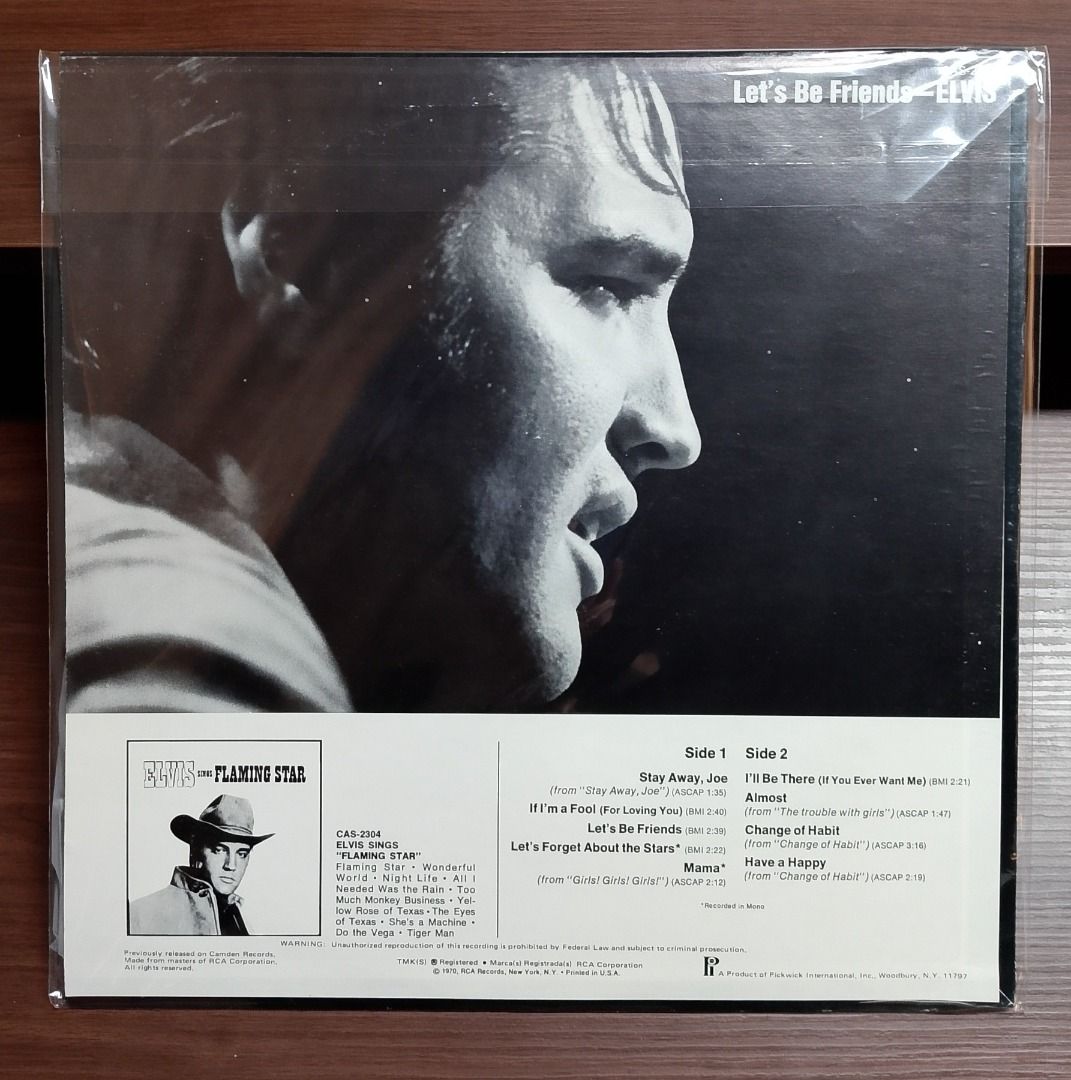 ELVIS PERSLEY - LET'S BE FRIENDS _thumbnail_1