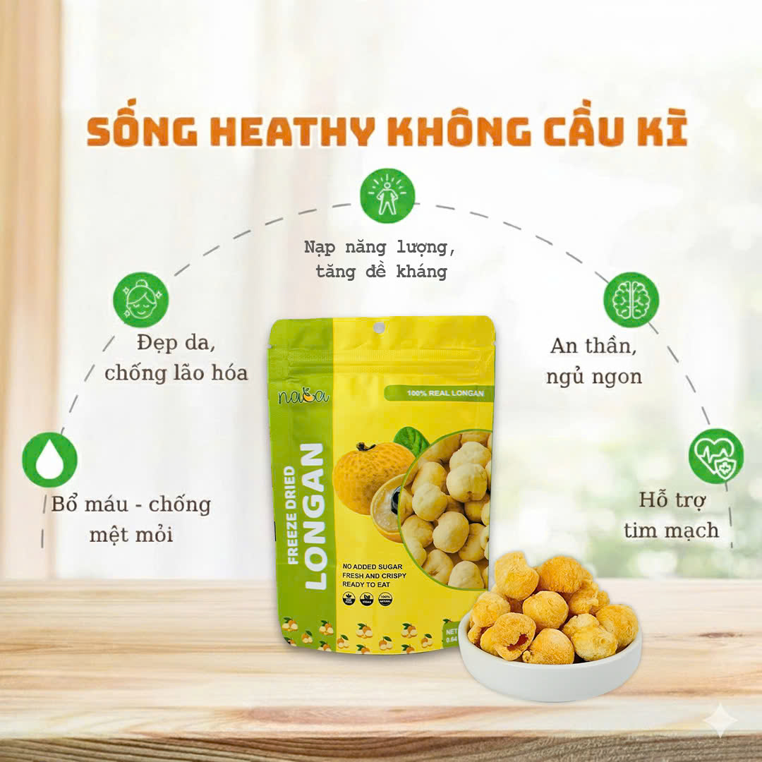 Combo Mãng Cầu Xiêm+Nhãn+Dâu Sấy Thăng Hoa TẶNG Xoài Sấy Dẻo_thumbnail_3