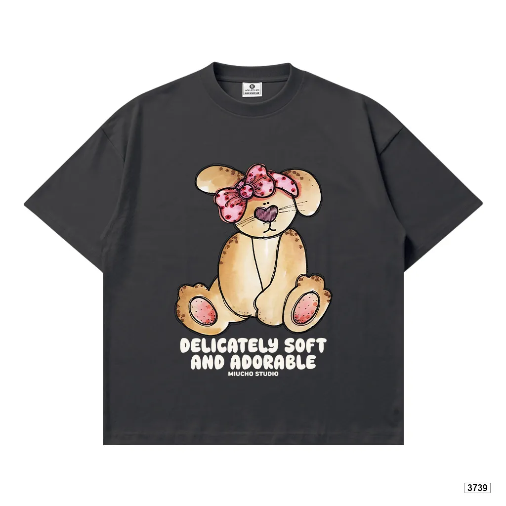 Áo thun nữ form boxy mùa hè chất thoáng mát phong cách dễ thương Miucho 3739_thumbnail_12