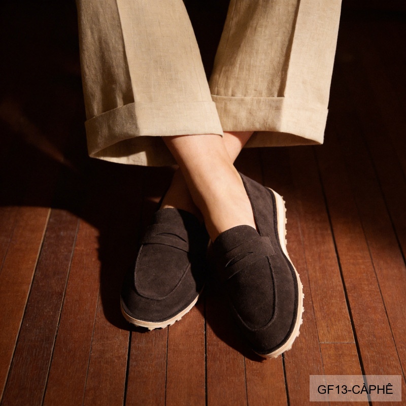 GF13 - Giày lười nam đế mềm kiểu Moccasin mùa hè - Da nubuck thoáng khí_thumbnail_5