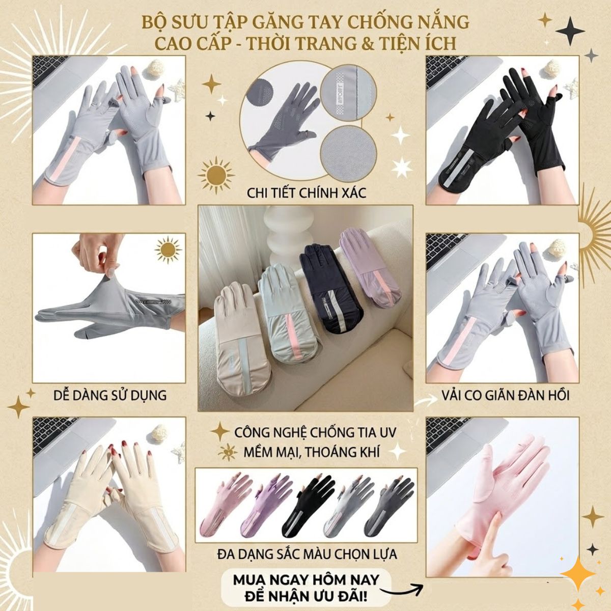 L181 Găng Tay Chống Nắng