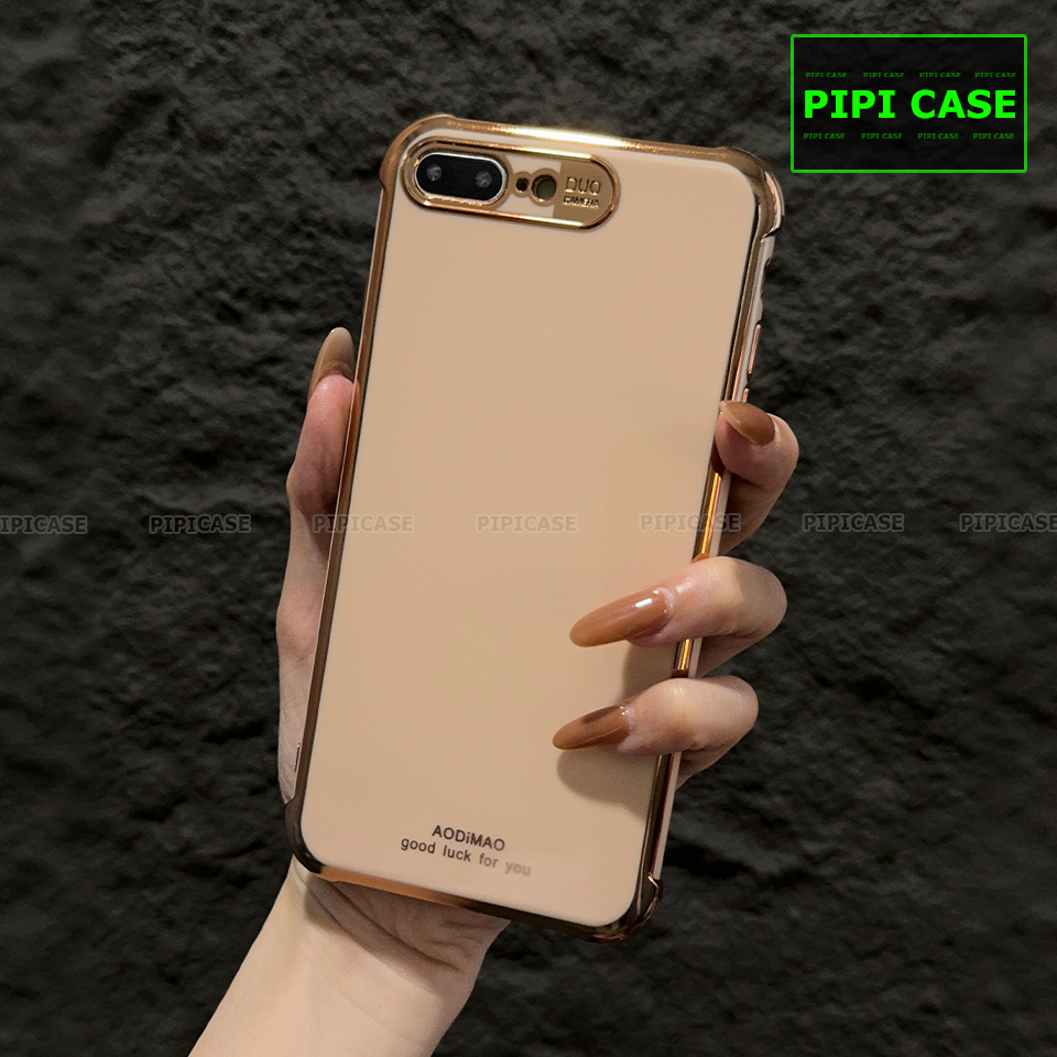 Ốp Lưng iPhone 7 Plus / 8 Plus - Luxury - Vàng