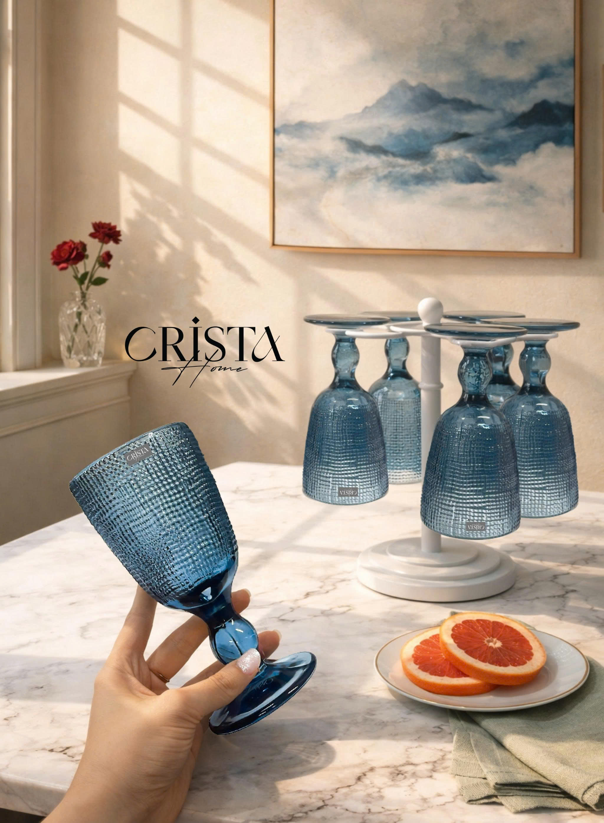 1 chiếc Ly rượu 240ml vân lưới Crista home - 60200_thumbnail_17