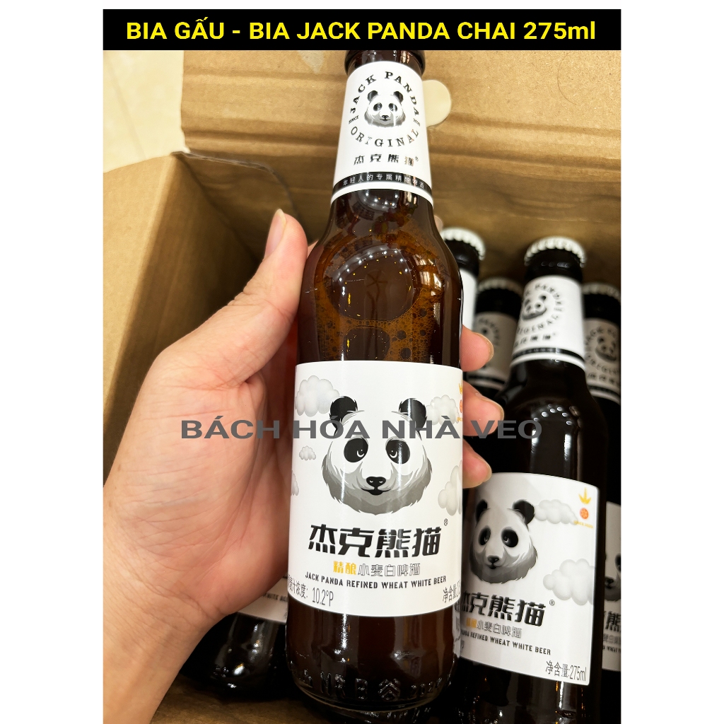 Bia gấu trung quốc, bia trắng trung quốc hàng chuẩn chai 275ml thùng 24 chai Đóng gói chắc chắn