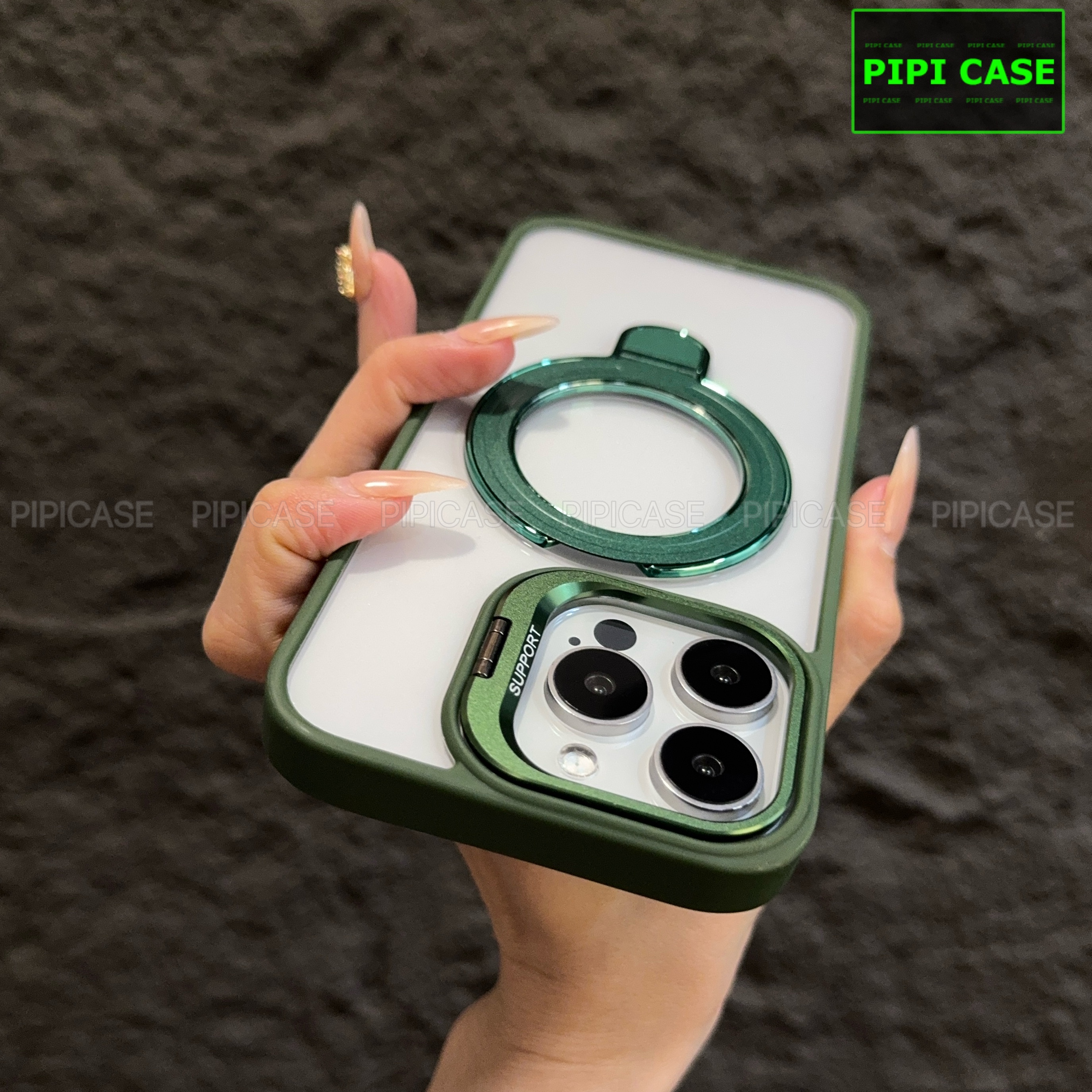 Ốp Lưng iPhone 12 Pro Max - Super Gone - Xanh Lá_thumbnail_2