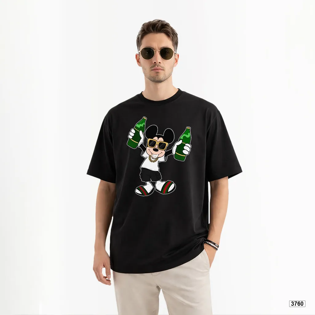 Áo thun nam form rộng phong cách hoạt hình cổ điển TeePrint 3760_thumbnail_3