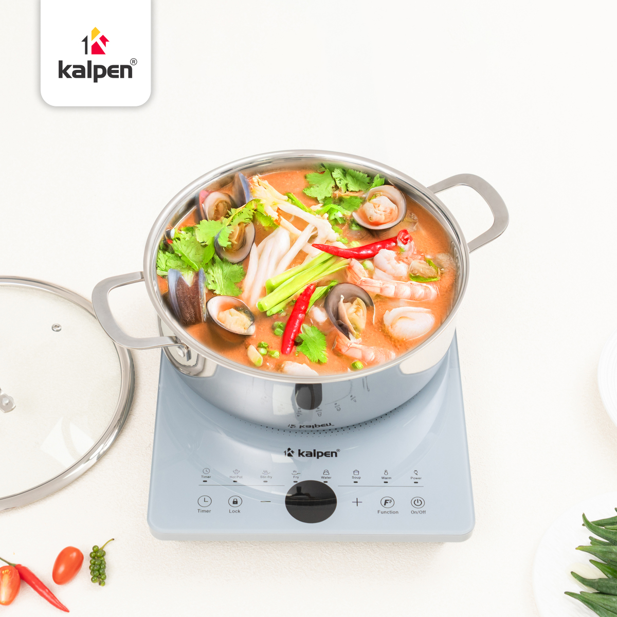 Chảo lẩu Inox có vung kính_thumbnail_5