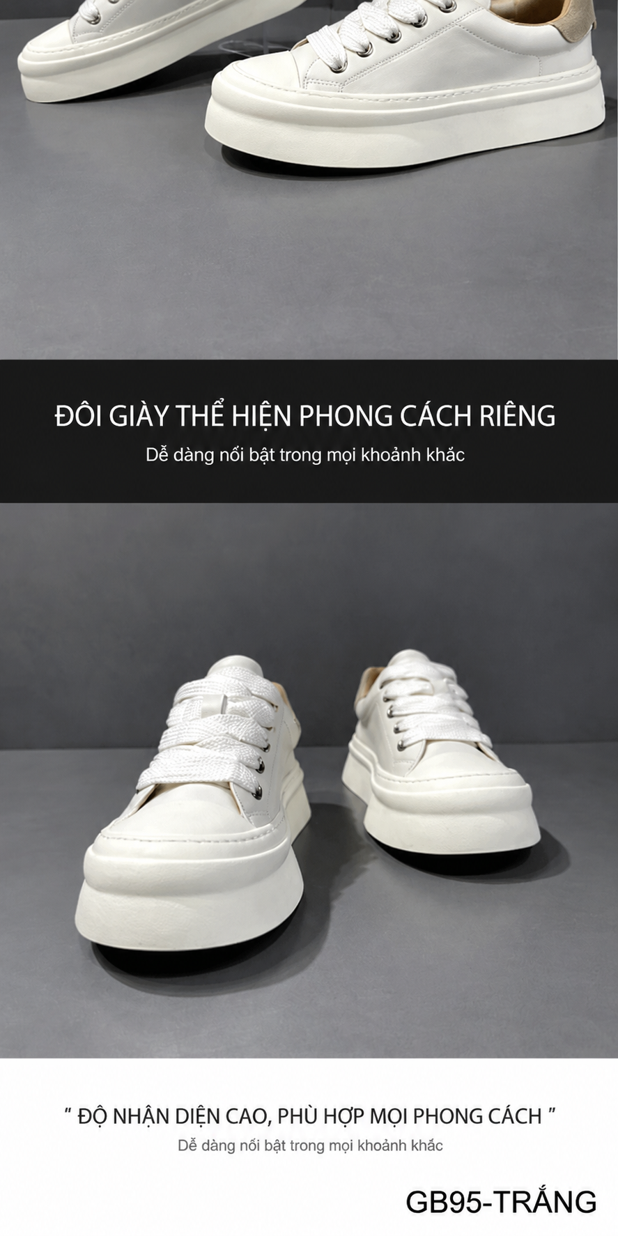 GB95 - Giày thể thao nam da thật đế dày thời trang phối màu sang trọng_thumbnail_6