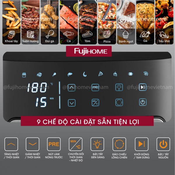 Nồi chiên không dầu Fujihome AA12DB 12Lít -  Dung tích 12L_thumbnail_10