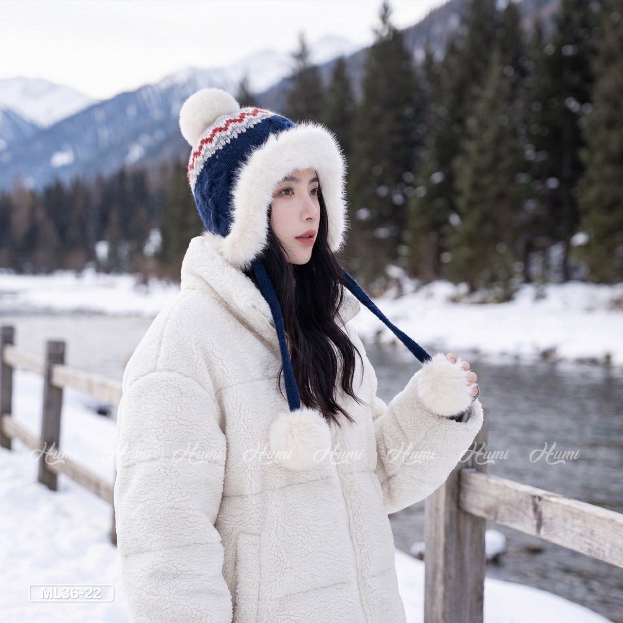 MŨ LEN VÀNH LÔNG (ML36-22 Xanh đen)_thumbnail_3