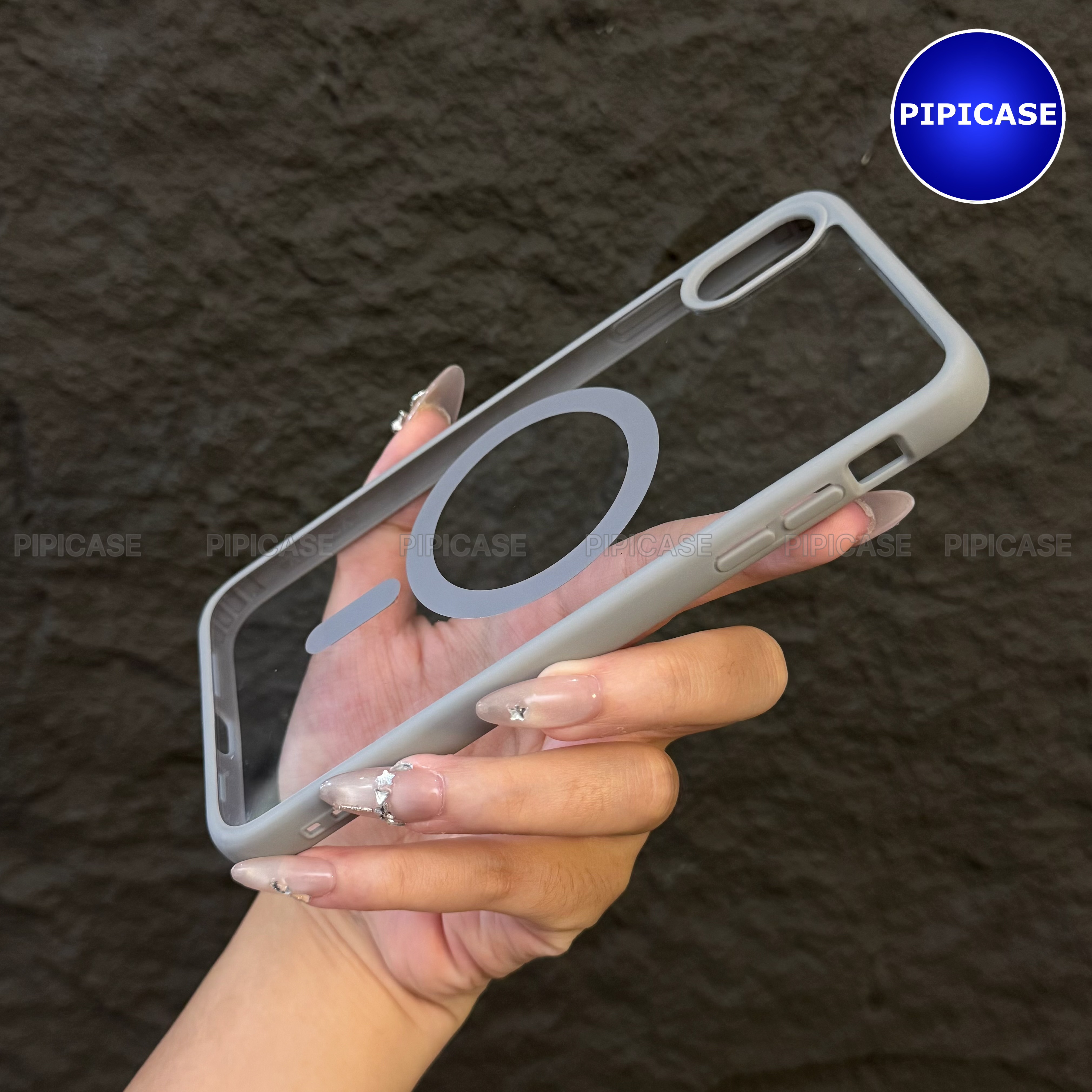 Ốp Lưng iPhone XS Max - Chic - Xám_thumbnail_3