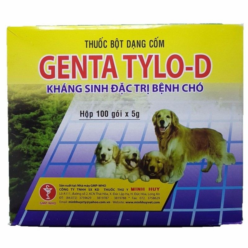 Genta DOXY WS 5g - Thuốc thú y điều trị viêm phổi ruột vú tiêu chảy ói mửa chó mèo_thumbnail_0