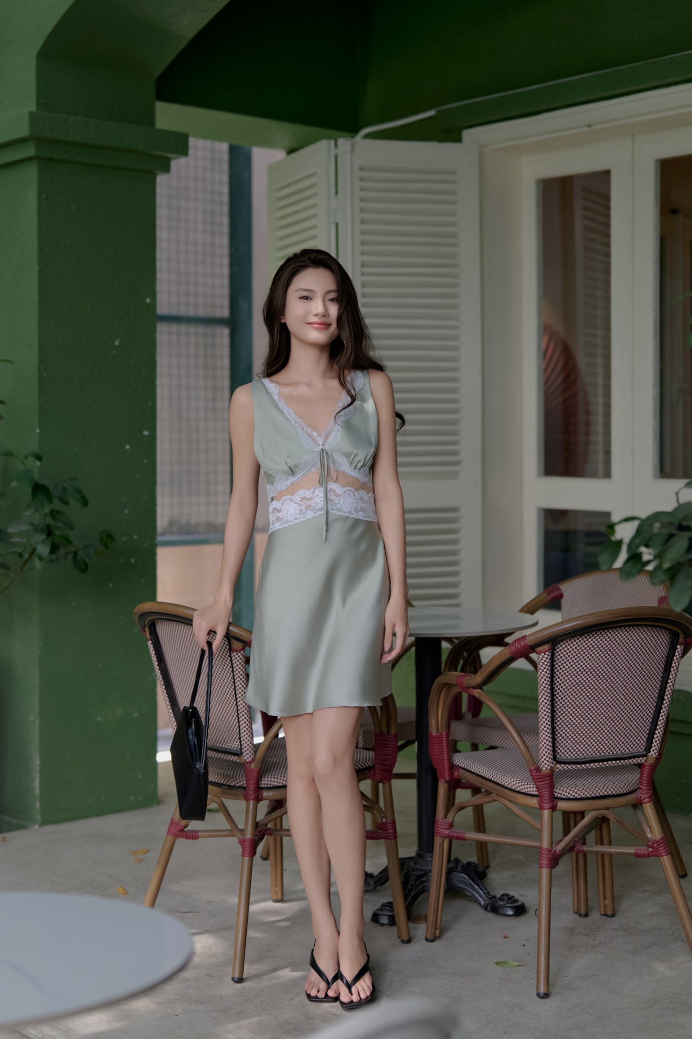 Váy Lụa Phối Ren Cao Cấp V53_thumbnail_1