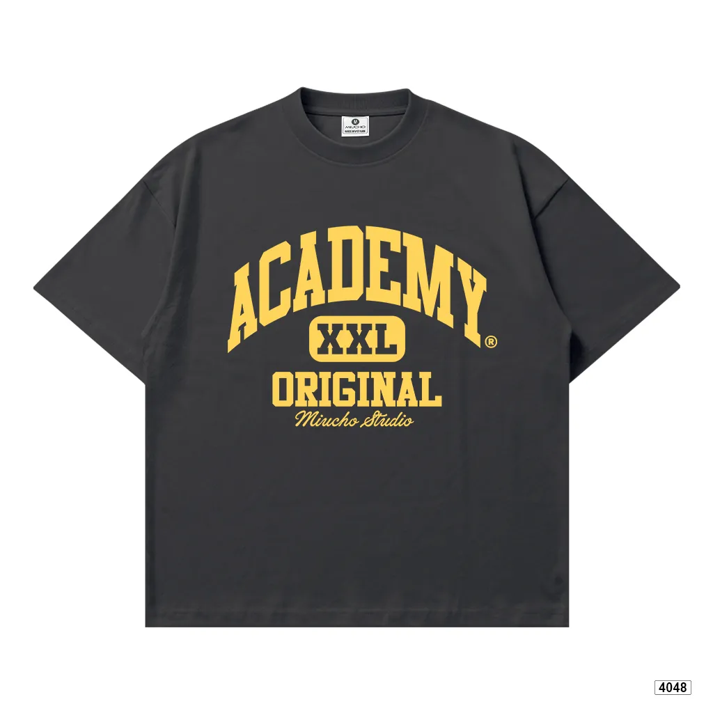Áo thun boxy unisex dáng ngắn Academy Miucho 4048_thumbnail_13