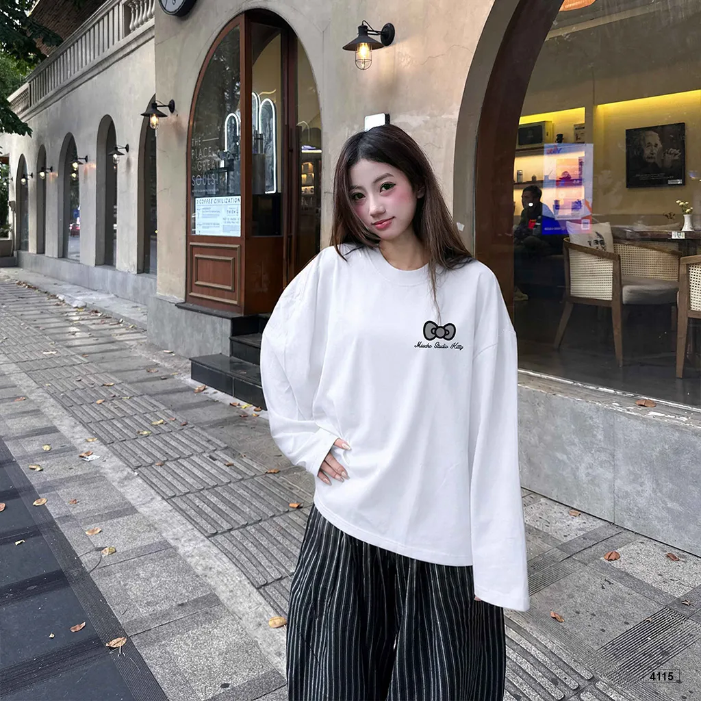 Áo thun nữ tay dài form boxy basic dễ phối Miucho 4115_thumbnail_3