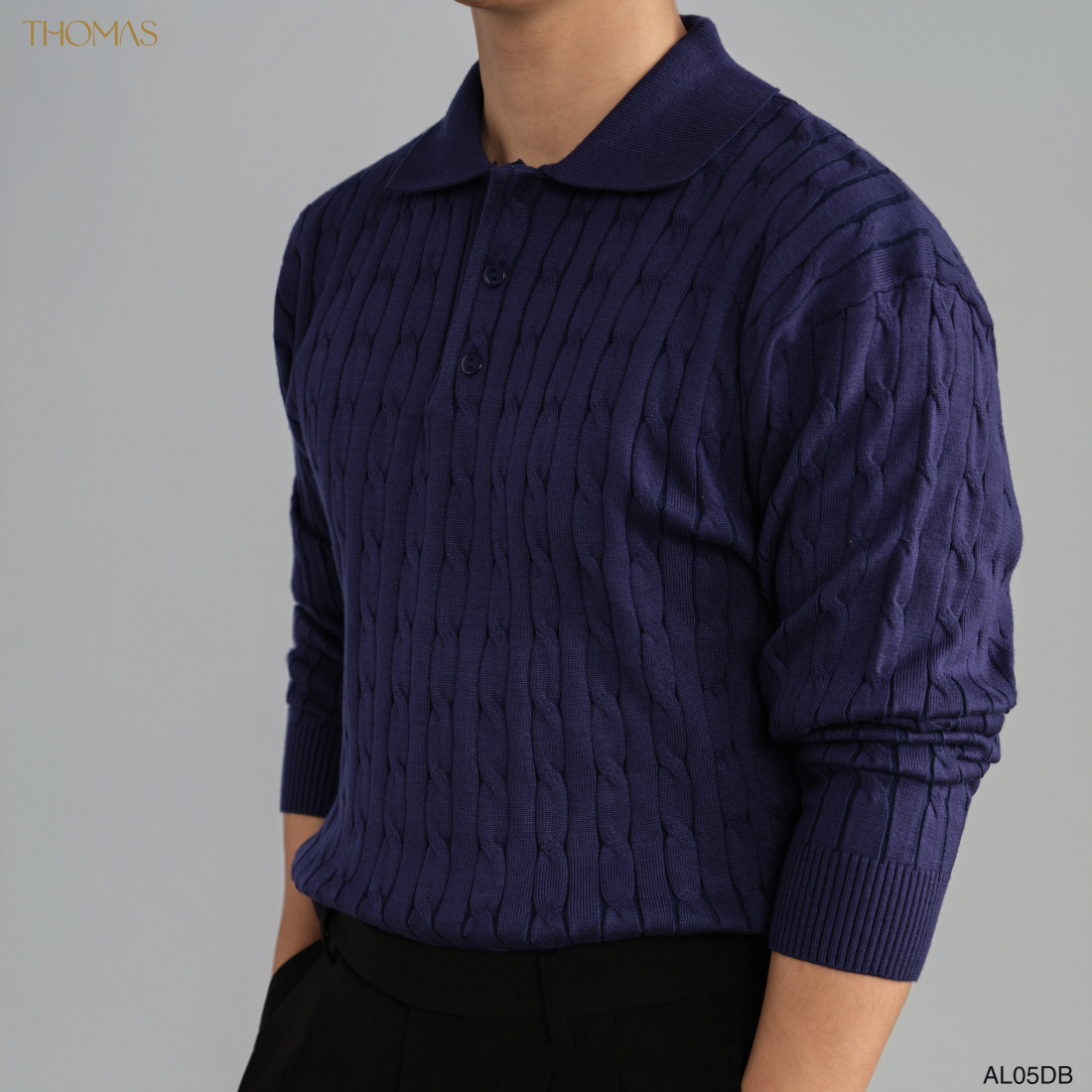 Áo Polo Twisted-Wool Len Viscose Form Relaxed_thumbnail_7