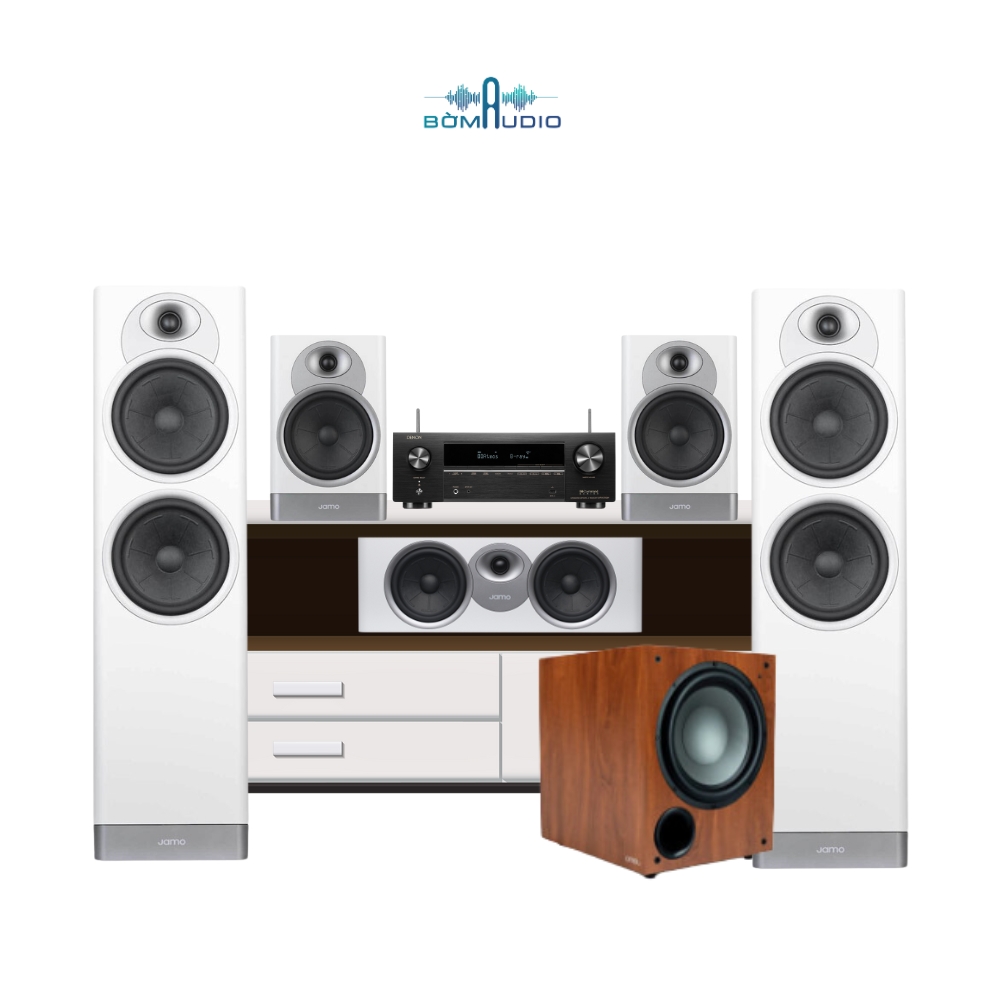 Combo Amply DENON AVR X1700H + Front JAMO S7- 27F + Center JAMO S7 25C + Surround JAMO S7-17B + Sub JAMO C910 - B79_thumbnail_1