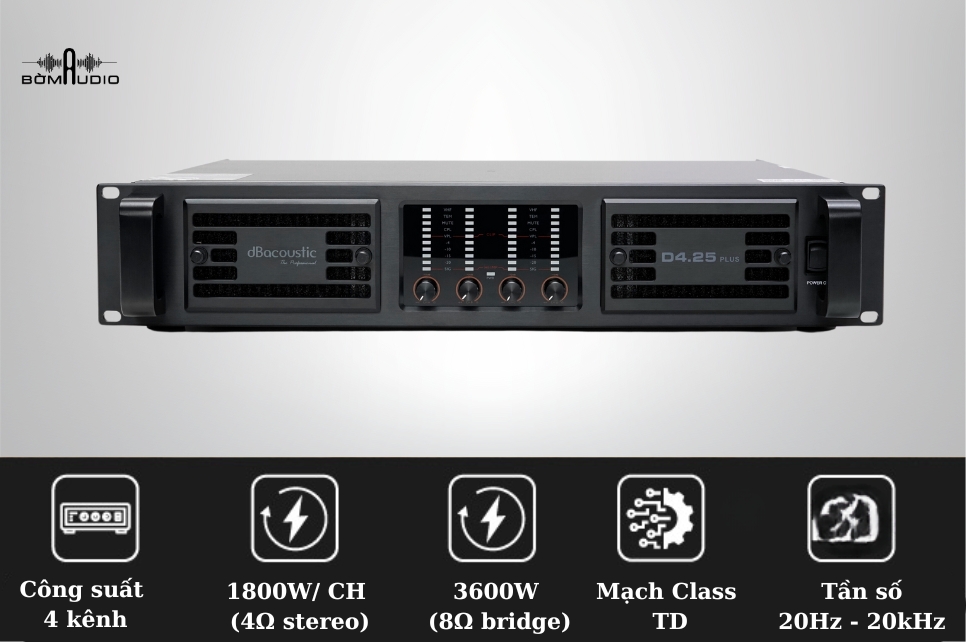 Tính năng vượt trội của cục đẩy DBAcoustic D4.25 Plus 
