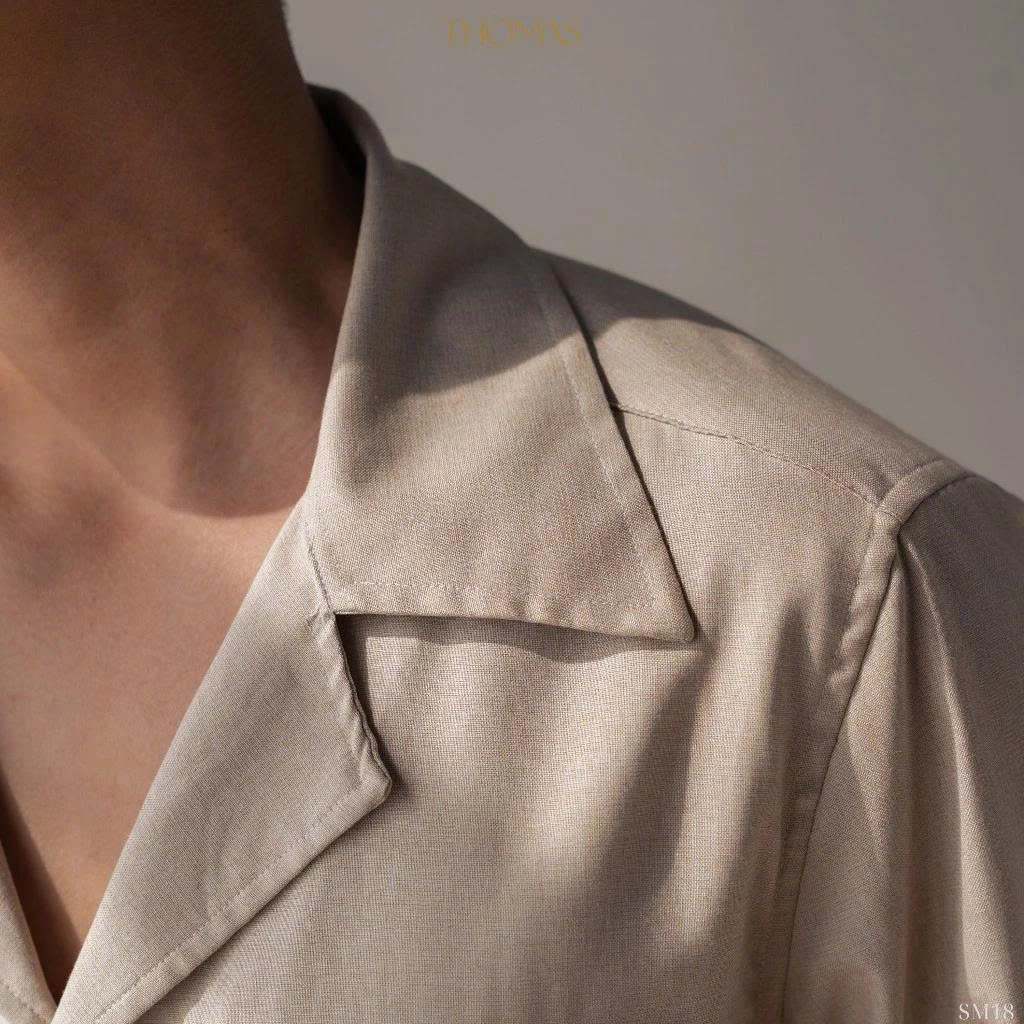 Áo Sơ Mi Dài Tay Marco Cổ cuba Vải Bạch Đàn Form relaxed_thumbnail_7