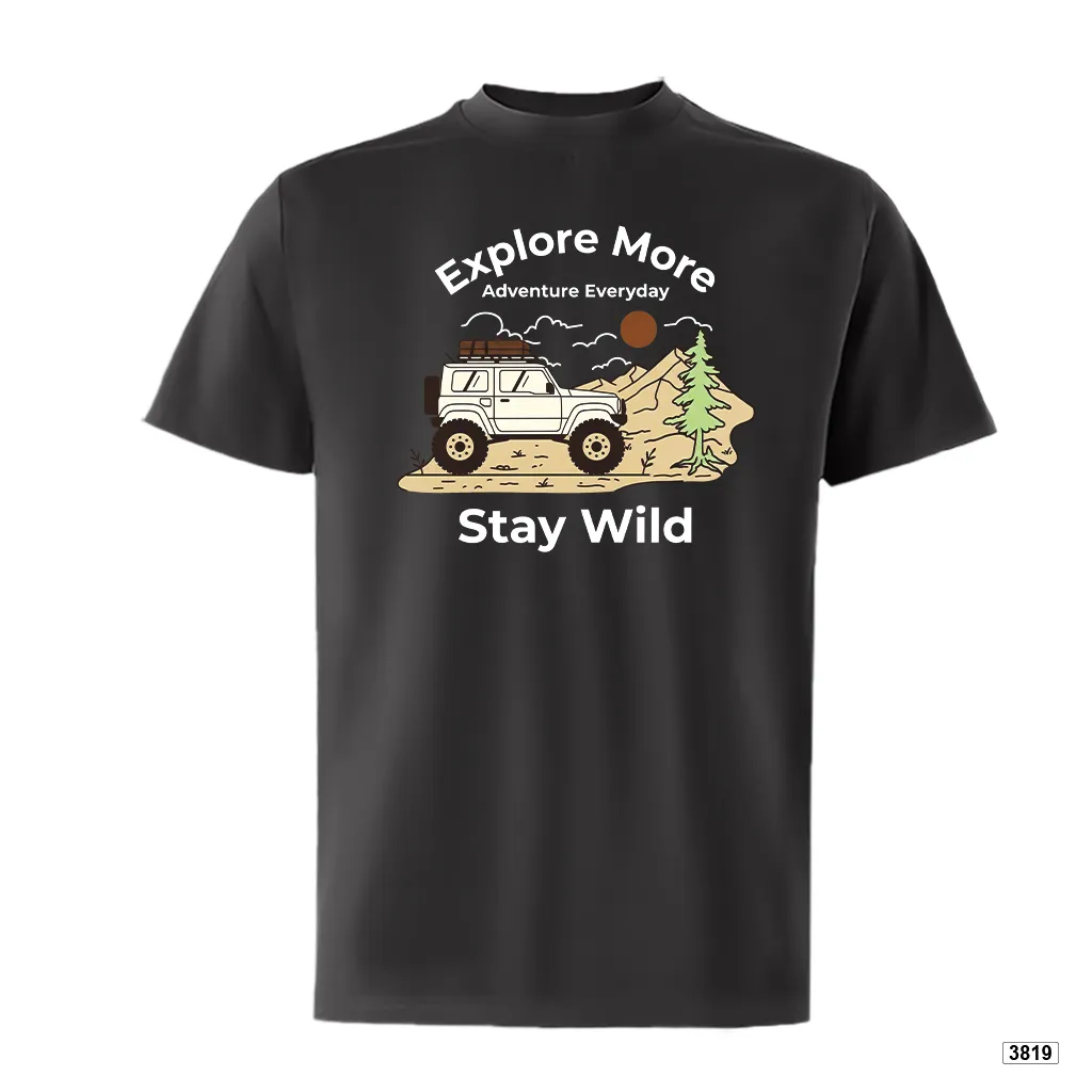 Áo thun nam form rộng thể thao Stay Wild TeePrint 3819_thumbnail_9