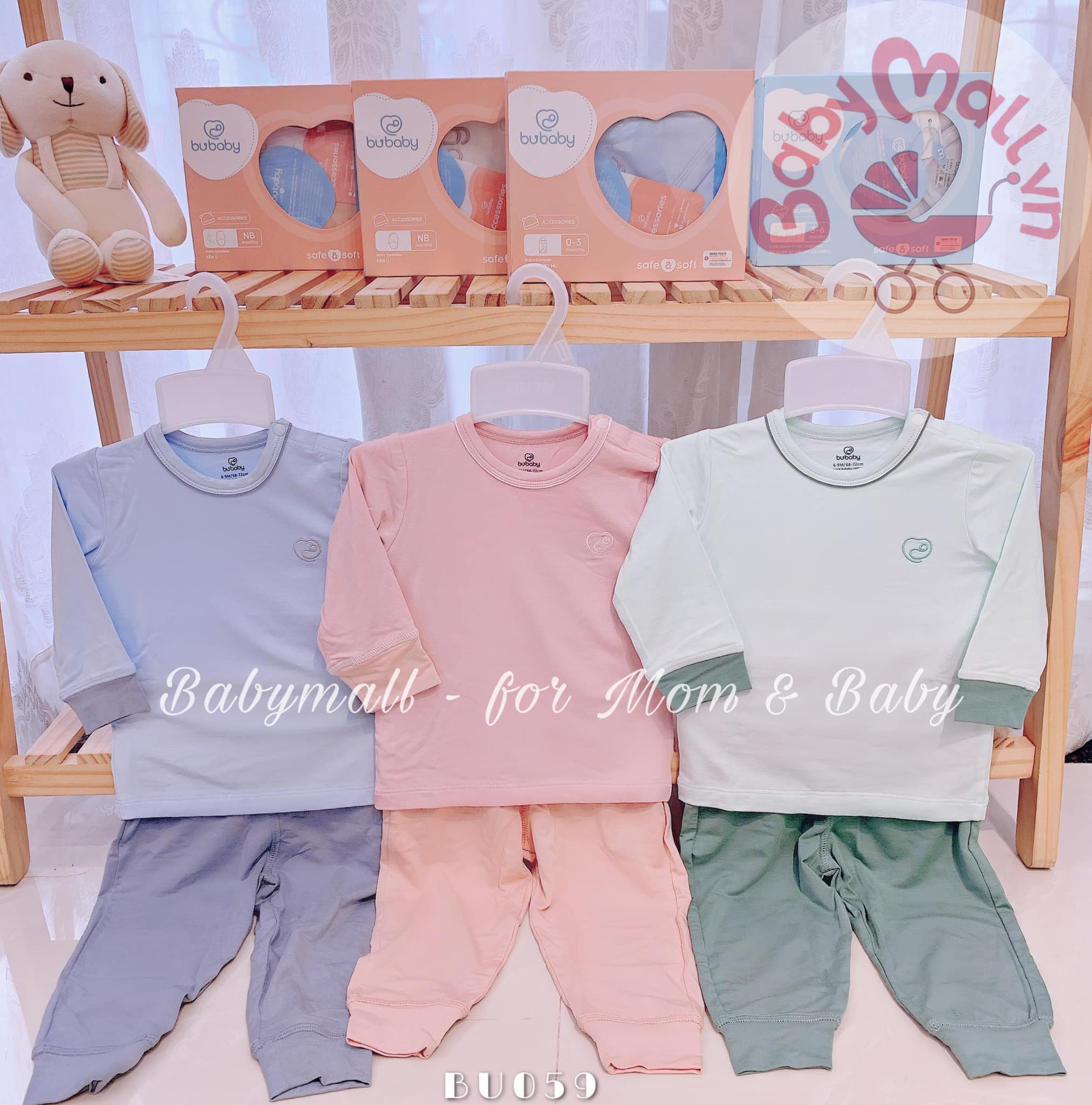 SALE 30% - Bộ dài tay cài vai mẫu mới BU