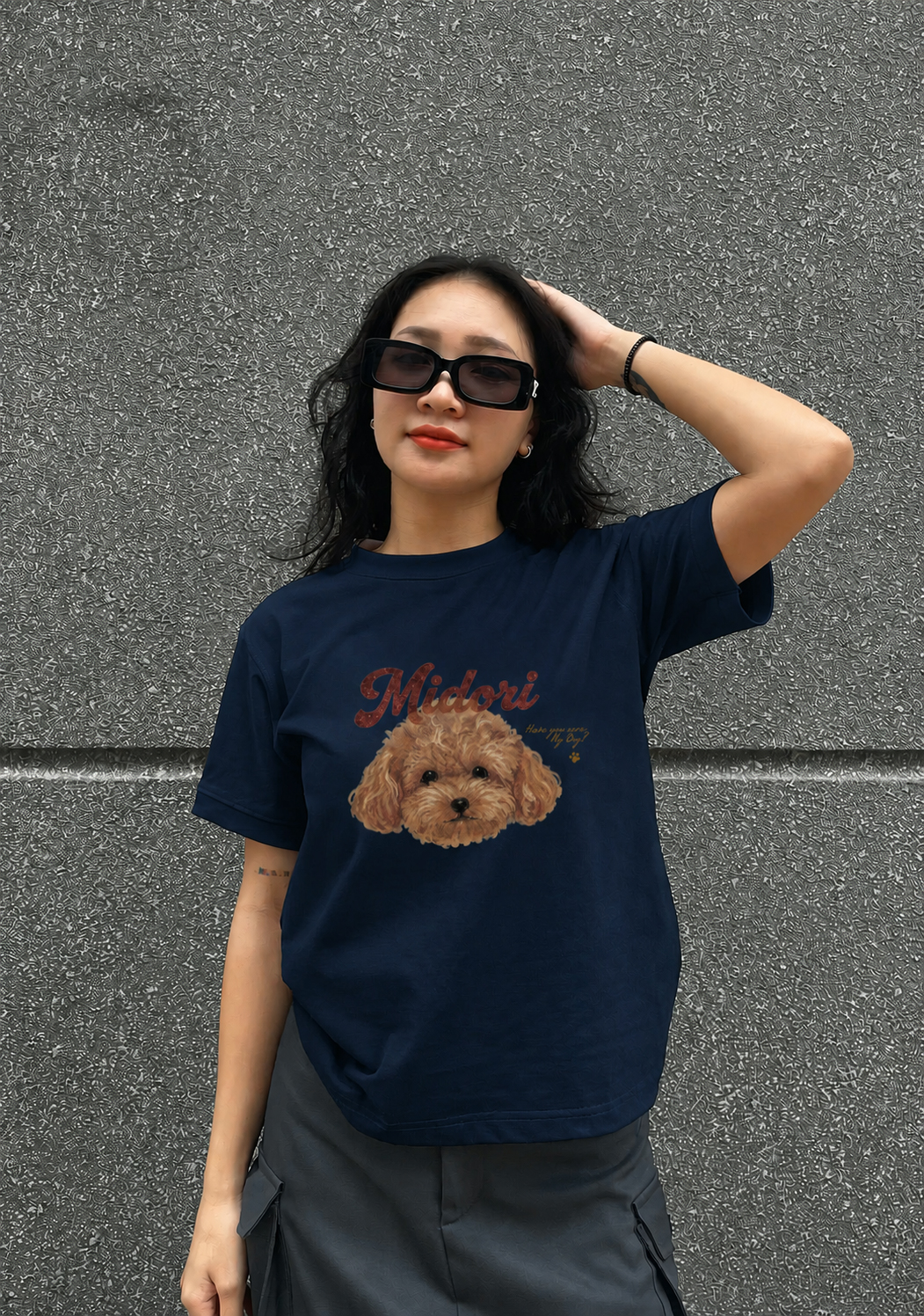 Áo thun cotton BBT Poodle Nâu Underthinker_thumbnail_4