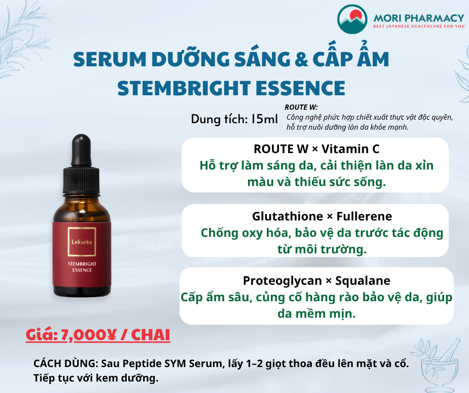 Serum dưỡng sáng & cấp ẩm - Lekarka STEMBRIGHT ESSENCE