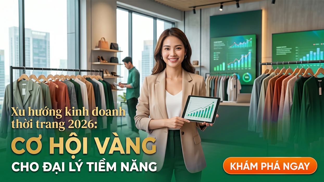 Xu hướng kinh doanh thời trang 2026: Cơ hội vàng cho đại lý tiềm năng
