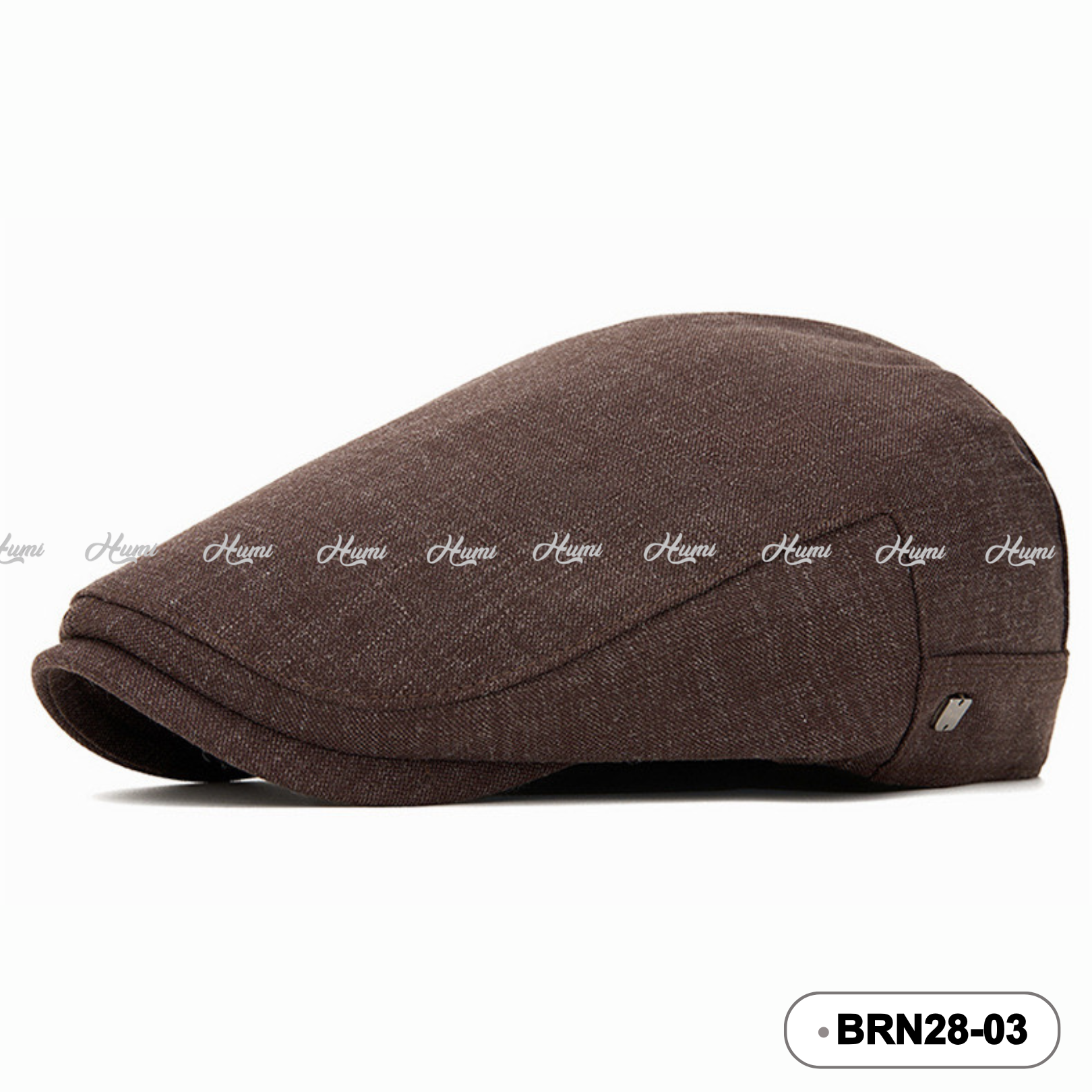 MŨ BERET NAM CAO CẤP (BRN28-03 Nâu Đậm)