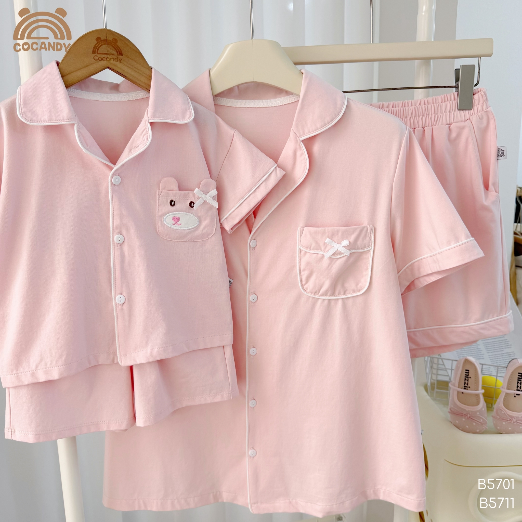 Bộ cộc pijama HỒNG túi nơ NỮ_thumbnail_5