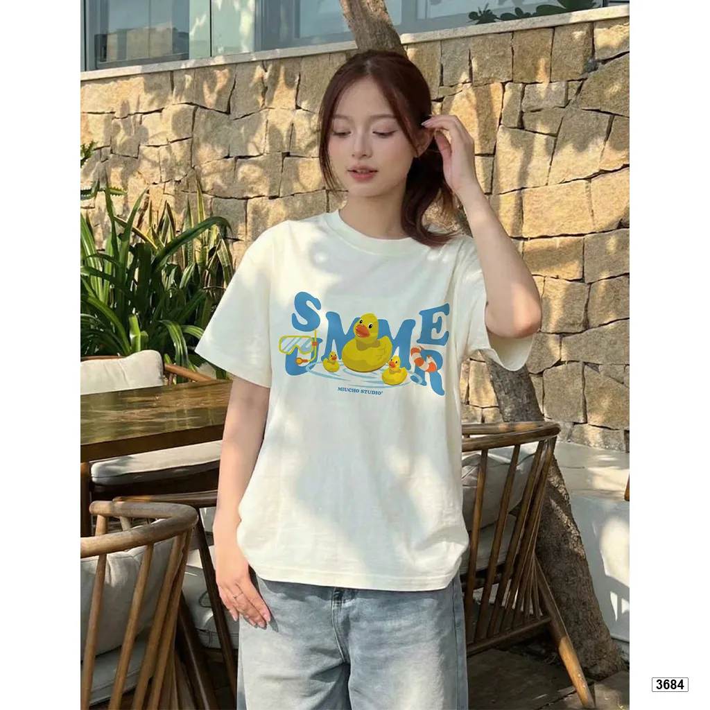 Áo thun boxy nam nữ phong cách mùa hè Miucho 3684_thumbnail_6