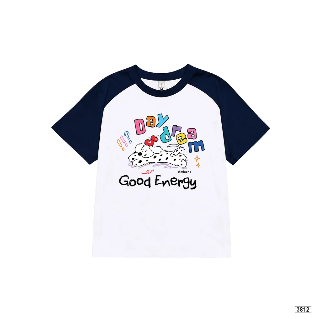 Áo babytee raglan Good Energy form vừa năng động cá tính Miucho 3812_thumbnail_8