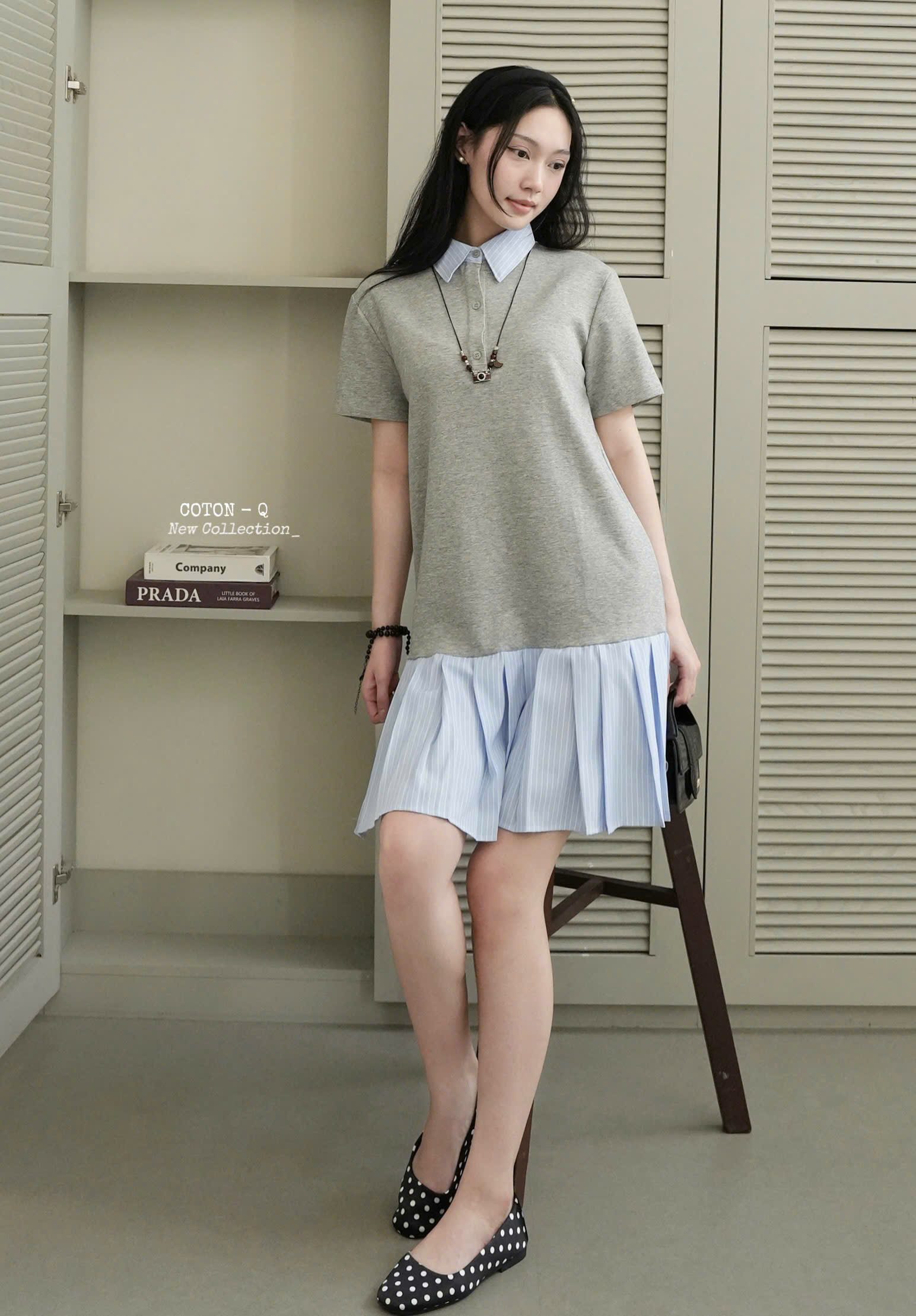 Đầm suông có cổ ( XANH ĐEN )_thumbnail_23